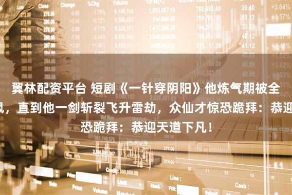 翼林配资平台 短剧《一针穿阴阳》他炼气期被全修仙界嘲讽，直到他一剑斩裂飞升雷劫，众仙才惊恐跪拜：恭迎天道下凡！